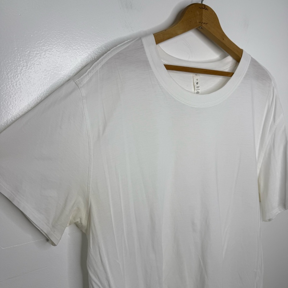 LULULEMON White All Yours Short Sleeve T-Shirt - Picture 3 of 7